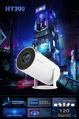 Tamaño de proyección 20-200 pulgadas Proyector 4K HD con Audio Light Source LED