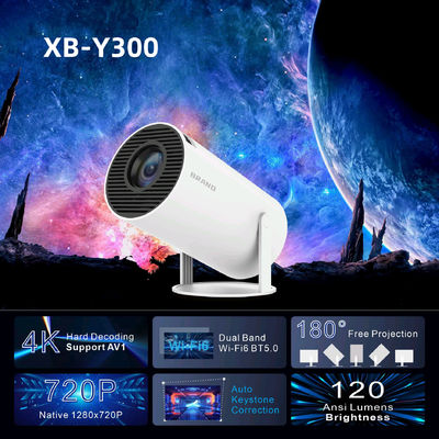 8G ROM Storage Proyector 4K HD con CPU ARM Cortex-A53 de cuatro núcleos y GPU Mali-G31