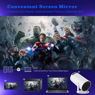Proyector inteligente 1080P Proyector de cine en casa con temperatura de color de 8000K ± 1000K